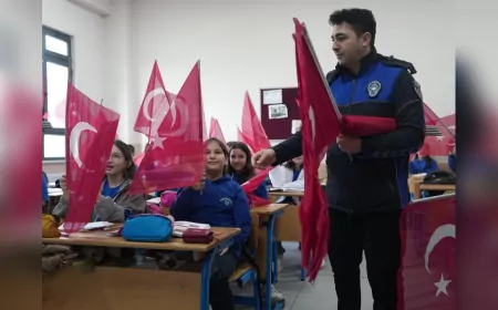 Düzce Zabıtası’ndan Bayrak Sevgisine Anlamlı Destek