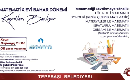 Tepebaşı Belediyesi Matematik Evi’nde Bahar Dönemi Kayıtları Başladı