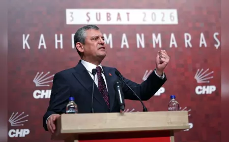 Özgür Özel: Asrın Felaketiyle Değil, Asrın İhmali ve Pişkinliğiyle Karşı Karşıyayız