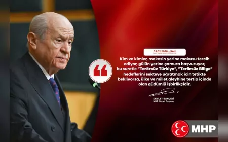 Devlet Bahçeli: Terörsüz Türkiye Hedefini Sekteye Uğratmak İsteyenler Güdümlü İşbirlikçilerdir