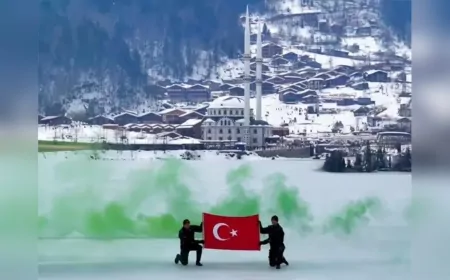 Uzungöl’de Türk Bayraklı Dalış