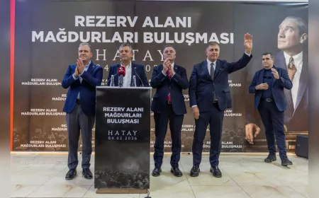 CHP Lideri Özgür Özel ve Başkan Cemil Tugay Hatay’da