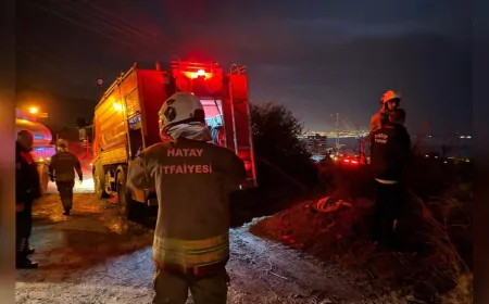 Hatay Büyükşehir Belediyesi’nden Akarca’daki Orman Yangınına Hızlı Müdahale