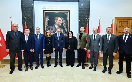 Vali Dr. Erdinç Yılmaz’a Eski Mesai Arkadaşlarından Hayırlı Olsun Ziyareti