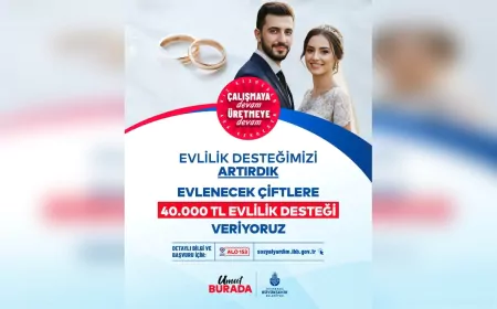 İBB’den Yeni Evli Çiftlere Destek Artışı