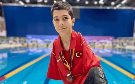 Şehir Koleji Öğrencisi Baran Doruk Şimşek’ten Paralimpik Yüzmede Türkiye Birinciliği