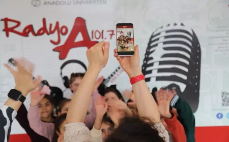 Miniklerden Anlamlı Radyo Ziyareti: Çocuklar Radyo Yayıncılığıyla Tanıştı