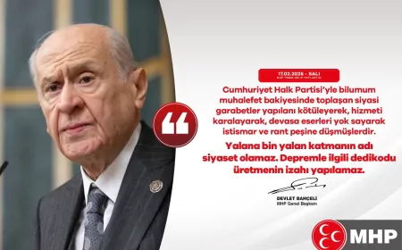 Bahçeli’den Muhalefete Eleştiri: Yalana Bin Yalan Katmanın Adı Siyaset Olamaz
