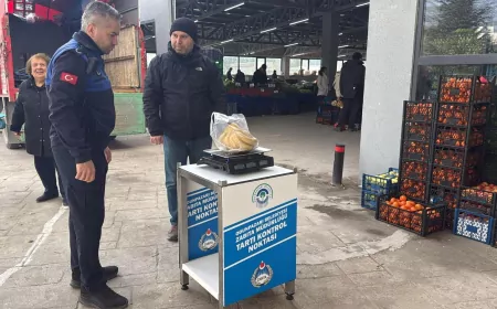 Odunpazarı’nda Pazarlara Elektronik Tartı Denetimi