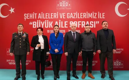 İstanbul Valiliği’nden Şehit Aileleri ve Gaziler Onuruna “Büyük Aile Sofrası” İftarı