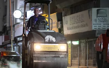 Alsancak’ta Altyapısı Tamamlanan Sokaklar Asfaltlanıyor