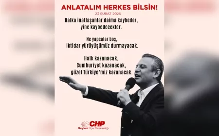 CHP Beykoz İlçe Başkanlığı’ndan Kurultay Davasına İlişkin Açıklama