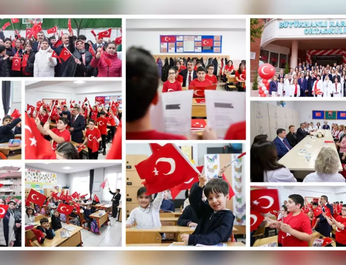 Bakan Yusuf Tekin, "Bayrak Sevgisi" Temalı İlk Derste Öğrencilerle Buluştu