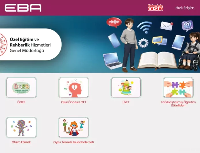Özel Eğitim Materyal Platformu, EBA Üzerinden Erişime Açıldı