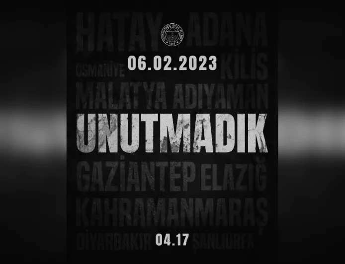 6 Şubat Depreminde Hayatını Kaybedenleri Rahmetle Anıyoruz