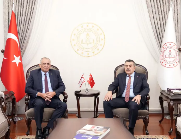 Millî Eğitim Bakanı Yusuf Tekin, KKTC’li Mevkidaşı Nazım Çavuşoğlu ile Görüştü