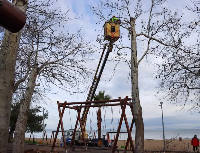 Gazi Paşa Caddesi’nde Budama Devam Ediyor