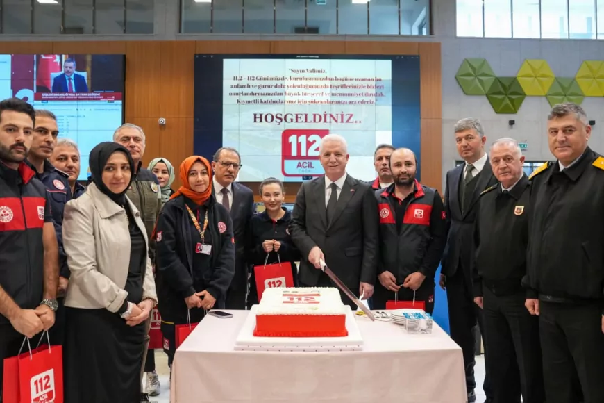 Vali Davut Gül’den 11 Şubat’ta 112 Çağrı Merkezi’ne Anlamlı Ziyaret