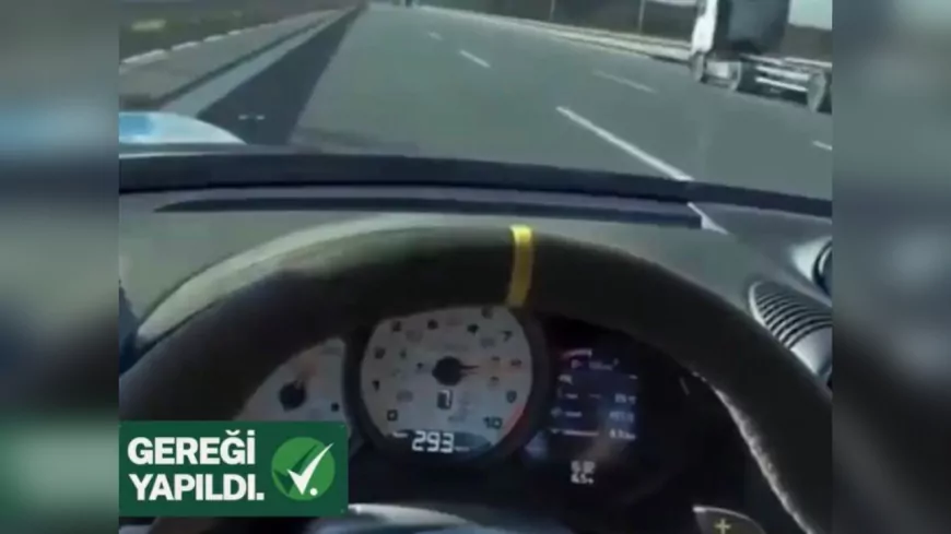 300 Km Hız ve Driftle Trafiği Tehlikeye Attı