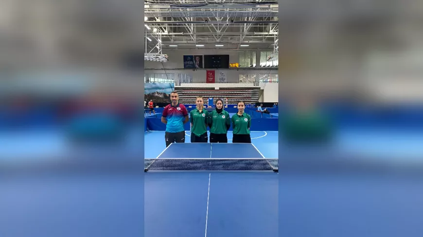Trabzon Büyükşehir Belediyesi Kadın Masa Tenisi Takımı Lig Lideri Oldu