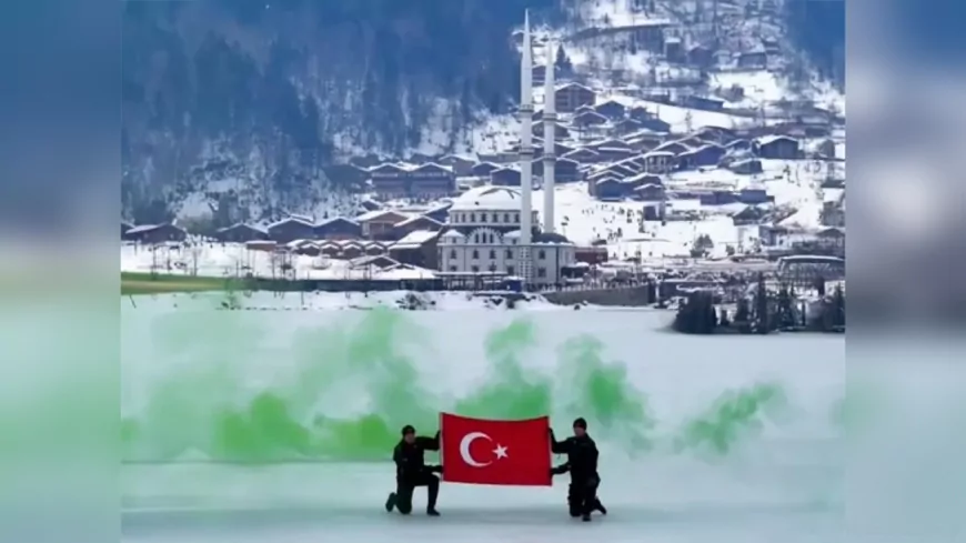 Uzungöl’de Türk Bayraklı Dalış