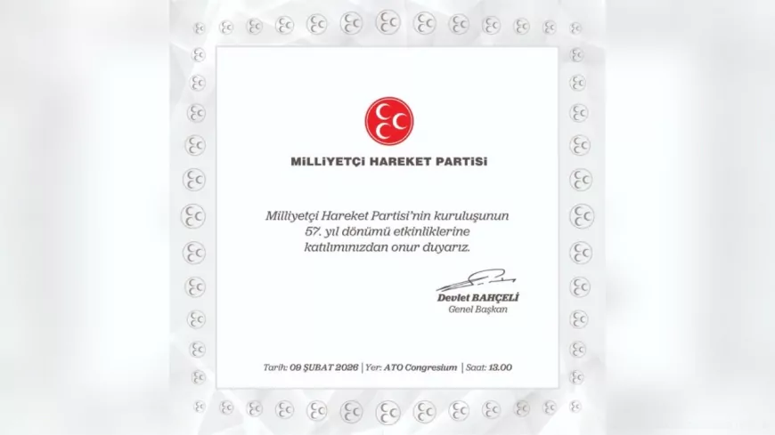 MHP, 57. Yılında “Şanla Şerefle” Siyasi Mücadelesini Selamlıyor