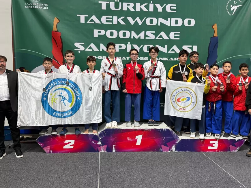 Tepebaşı Spor Kulübü Taekwondo Takımı Ankara’dan Madalyalarla Döndü