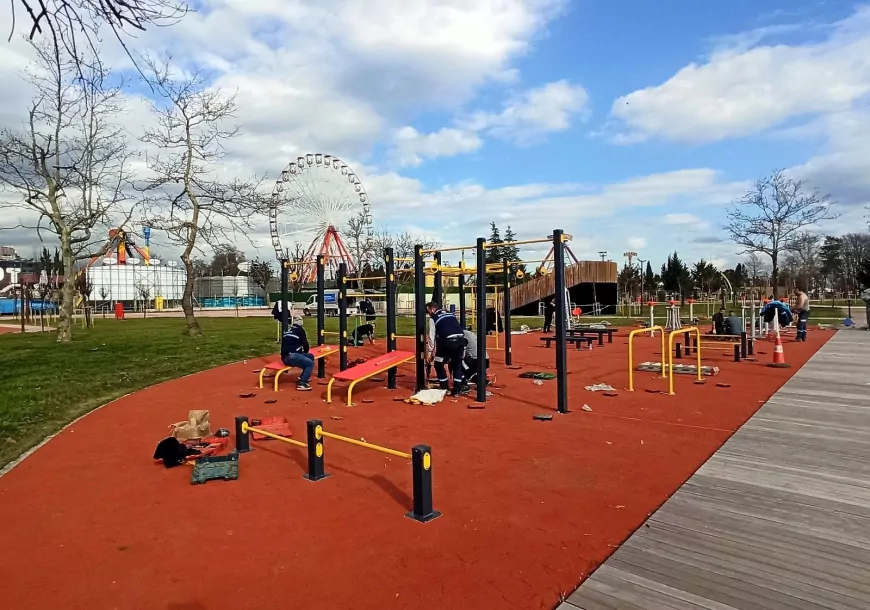 İzmit Millet Bahçesi’ne Yeni Spor Alanları Kazandırıldı