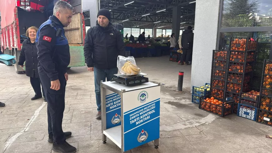 Odunpazarı’nda Pazarlara Elektronik Tartı Denetimi