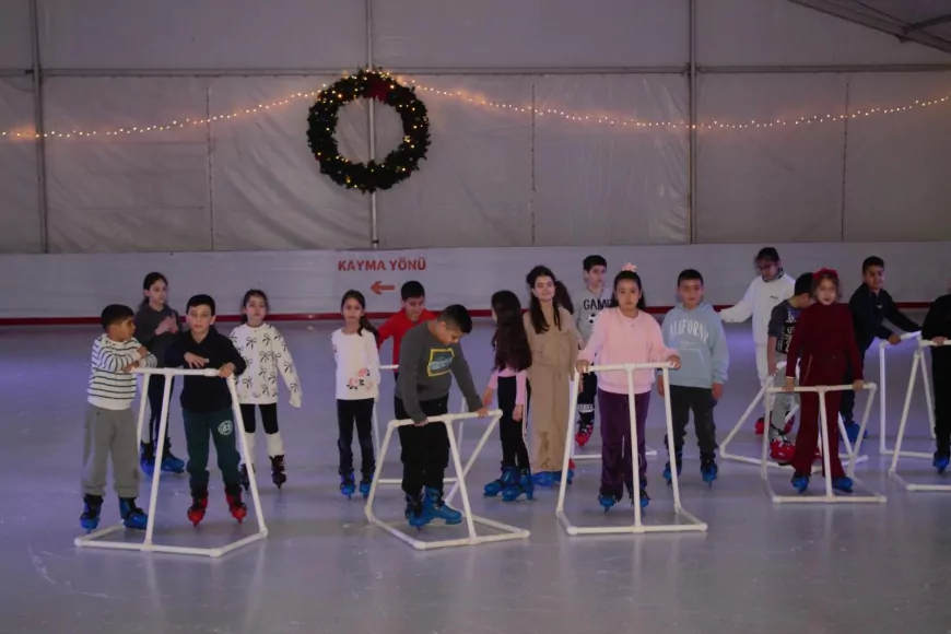 Öğrenciler Buz Pistinde Buluştu