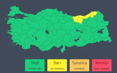 Meteoroloji’den Doğu Karadeniz İçin Kuvvetli Yağış Uyarısı