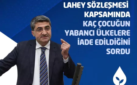Milletvekili Ekmen’den Adalet Bakanı Gürlek’e Lahey Sözleşmesi Sorusu
