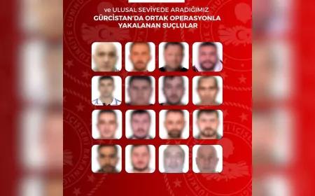 Gürcistan’da Düzenlenen Operasyonlarda 13’ü Kırmızı Bültenle Aranan 16 Şahıs Yakalandı