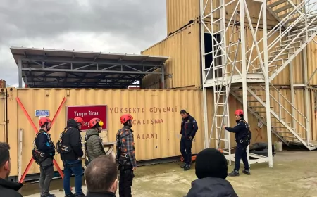 Büyükşehir Personeline Yüksekte Çalışma Eğitimi