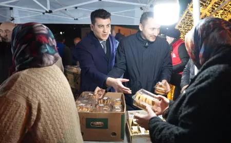 Düzce’de Kadir Gecesi’nde Kandil İkramı