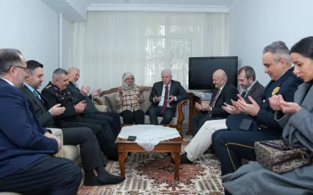 Vali Davut Gül’den Şehit Ailesine Arife Ziyareti