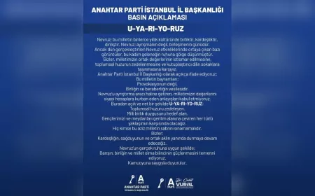 Anahtar Parti İstanbul’dan Nevruz Açıklaması: Birliğin Günüdür, Provokasyonlara Uyarıyoruz
