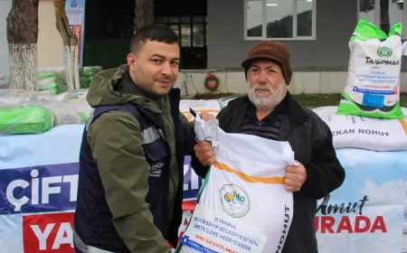 İBB’den Çiftçilere Tohum Desteği Sürüyor