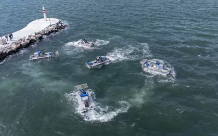 İzmir Körfezi’nde Temizlik İçin Amfibi Araç Desteği