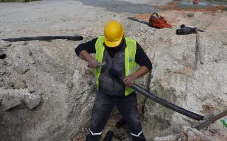 Manyas’ta İçme Suyu Hattı Yenilendi