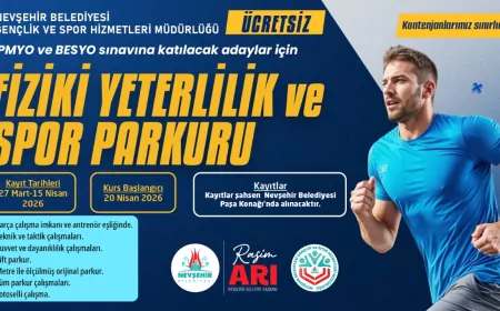 Nevşehir Belediyesi’nden PMYO Ve BESYO Adaylarına Ücretsiz Parkur Kursu