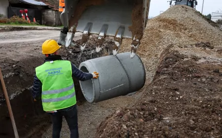 Karakamış’a 3 Bin 500 Metrelik Yağmur Suyu Hattı