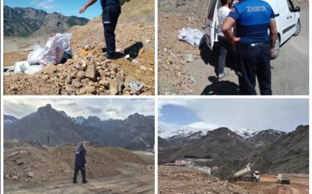 Gümüşhane’de Kaçak Hafriyat Dökümüne Sıkı Denetim