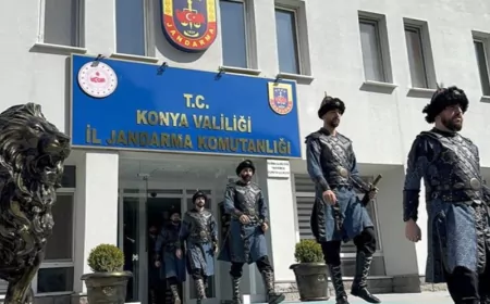 Konya’da Selçuklu Sultanlarının Türbesinde Jandarmadan “Saygı Nöbeti”