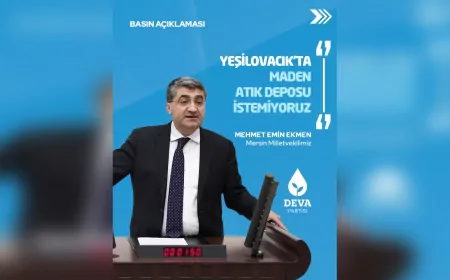 Ekmen’den Maden Atık Tesisi Projesine Tepki: “Bölge İçin Büyük Risk”