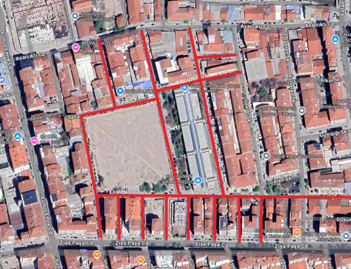 Kurtuluş Mahallesi’nde Bazı Sokaklar Geçici Olarak Trafiğe Kapatılacak