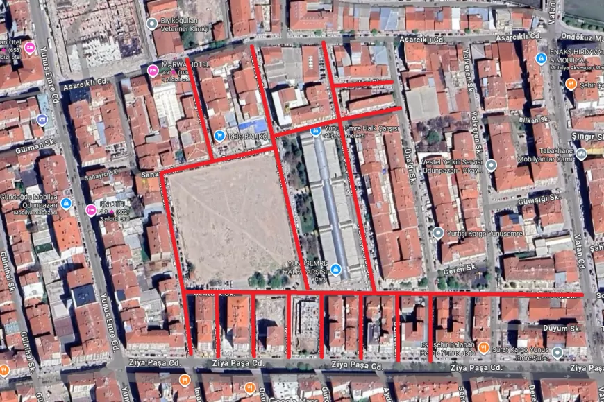 Kurtuluş Mahallesi’nde Bazı Sokaklar Geçici Olarak Trafiğe Kapatılacak