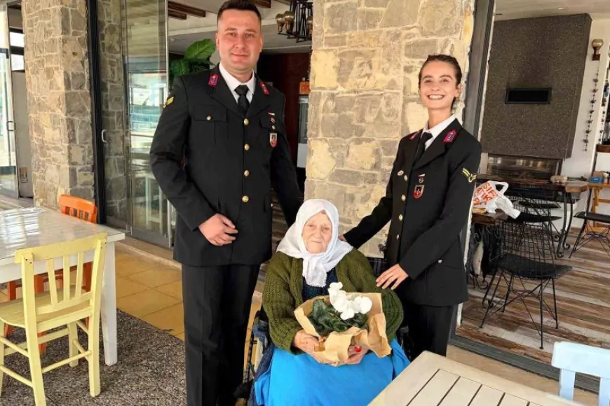 Jandarma Ekiplerinden Muzaffer Nine’ye Anlamlı Ziyaret