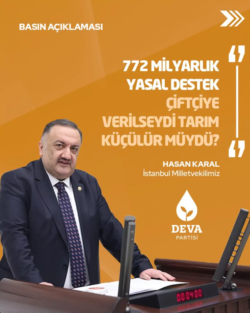 Hasan Karal: “Tarım 2025’te Yüzde 8,8 Küçüldü”