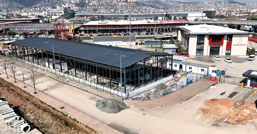 Kocaeli’nde İtfaiye Depo Binası Projesinde Yüzde 80 Tamamlandı